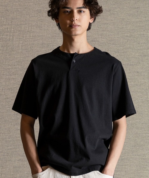Jackman(ジャックマン)の「Henleyneck T-Shirt(Tシャツ/カットソー・メンズ・グレイッシュブルー/ブルー系その他4/ホワイト/スミクロ/ブラウン系その他2/ライトグレー/ダークネイビー/キナリ/ブラック/ミント/ダークブルー/ブルー系その他2/ネイビー/グレー/ブルー系その他3・LARGE/X-LARGE/MEDIUM/SMALL)」の4枚目の写真