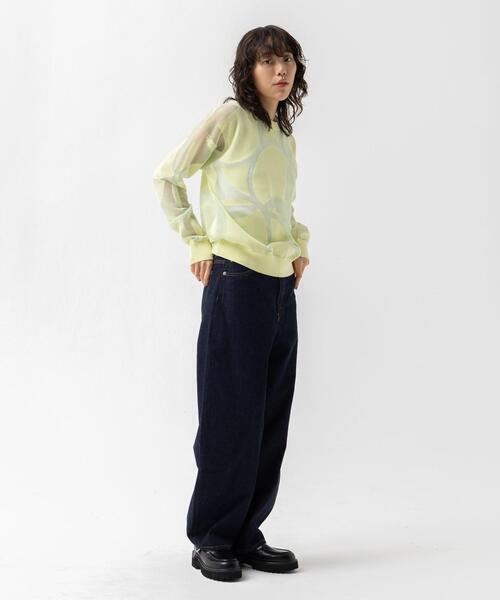 CITEN（シテン）の「＜CITEN＞キルトモチーフ オパール ニット（ニット/セーター・レディース・ライム/ブラック・FREE）」の12枚目の写真