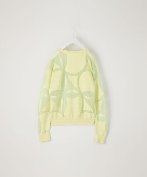 CITEN（シテン）の「＜CITEN＞キルトモチーフ オパール ニット（ニット/セーター・レディース・ライム/ブラック・FREE）」の19枚目の写真