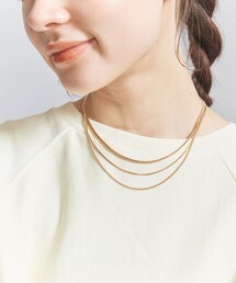 BEAUTY&YOUTH UNITED ARROWS | スネーク ミックス チェーン 3連 ネックレス(ネックレス)