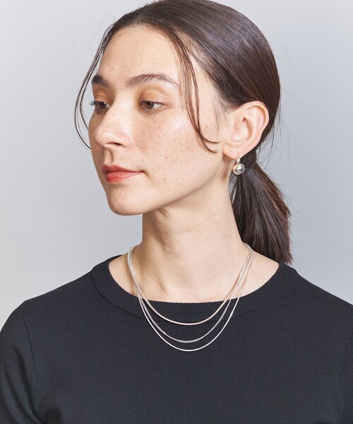 BEAUTY&YOUTH UNITED ARROWS（ビューティーアンドユースユナイテッドアローズ）の「スネーク ミックス チェーン 3連 ネックレス（ネックレス・レディース・シルバー/ゴールド・FREE）」の7枚目の写真