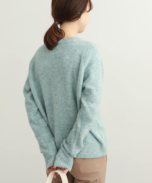 URBAN RESEARCH DOORS（アーバンリサーチドアーズ）の「畦編ファンシーカラーKNIT（ニット/セーター・レディース・ミント/パープル/グレー・MEDIUM）」の16枚目の写真