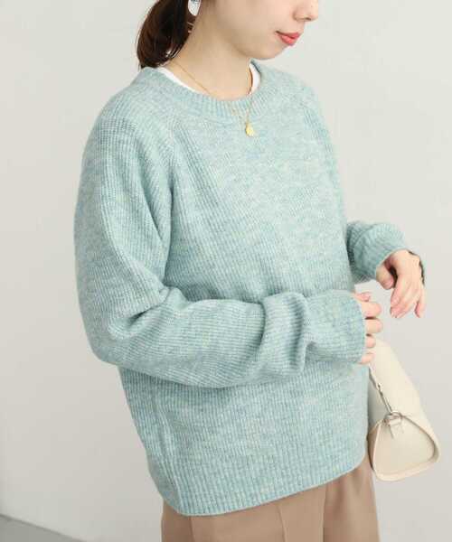 URBAN RESEARCH DOORS（アーバンリサーチドアーズ）の「畦編ファンシーカラーKNIT（ニット/セーター・レディース・ミント/パープル/グレー・MEDIUM）」の17枚目の写真