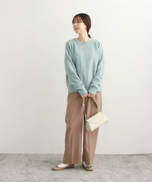 URBAN RESEARCH DOORS（アーバンリサーチドアーズ）の「畦編ファンシーカラーKNIT（ニット/セーター・レディース・ミント/パープル/グレー・MEDIUM）」の19枚目の写真