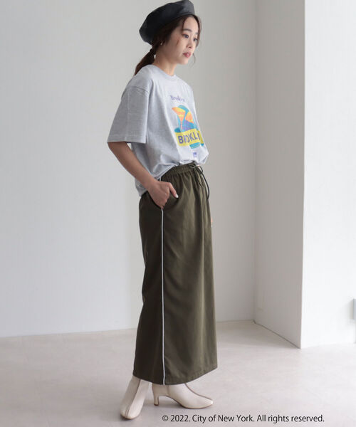 GOOD ROCK SPEED(グッドロックスピード)の「【GOOD ROCK SPEED/グッドロックスピード】NYCプリントT(Tシャツ/カットソー・レディース・ライトグレー・FREE)」の3枚目の写真