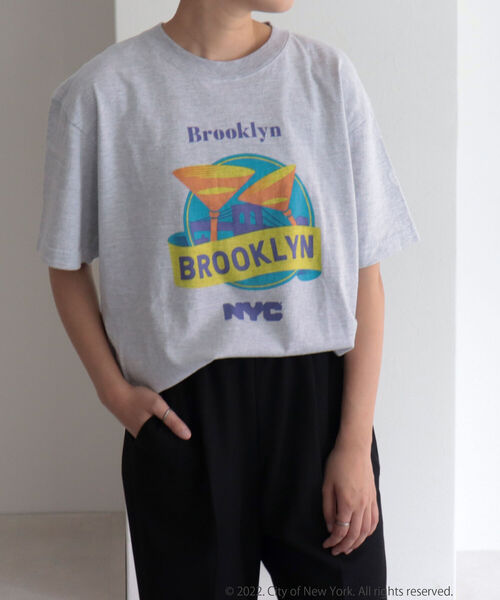 GOOD ROCK SPEED(グッドロックスピード)の「【GOOD ROCK SPEED/グッドロックスピード】NYCプリントT(Tシャツ/カットソー・レディース・ライトグレー・FREE)」の14枚目の写真