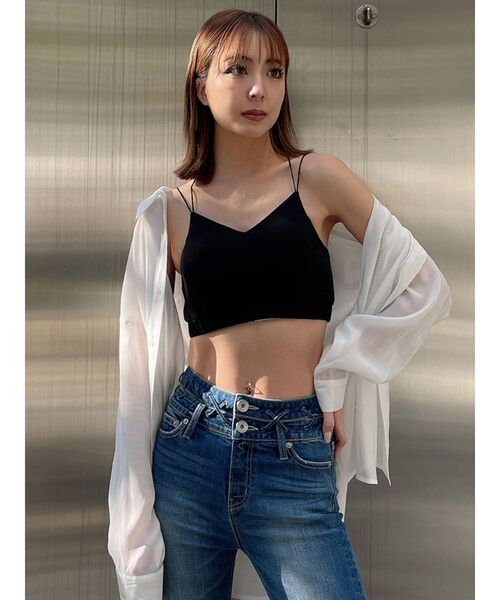 GYDA（ジェイダ）の「SHEER LOOSEシャツ（シャツ/ブラウス・レディース・オフホワイト/ブルー/その他1・FREE）」の6枚目の写真