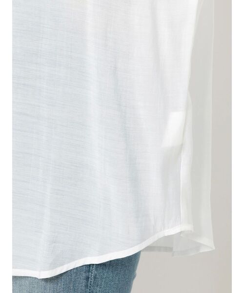 GYDA（ジェイダ）の「SHEER LOOSEシャツ（シャツ/ブラウス・レディース・オフホワイト/ブルー/その他1・FREE）」の14枚目の写真