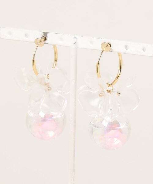 tone(トーン)の「【Felice】ビッグフラワーしゃぼん2WAY earring(MA)(イヤリング・レディース・ゴールド系その他/シルバー系その他・FREE)」の4枚目の写真