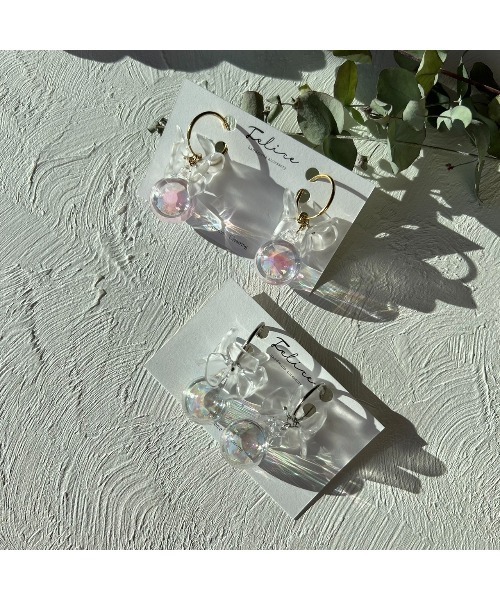 tone(トーン)の「【Felice】ビッグフラワーしゃぼん2WAY earring(MA)(イヤリング・レディース・ゴールド系その他/シルバー系その他・FREE)」の1枚目の写真