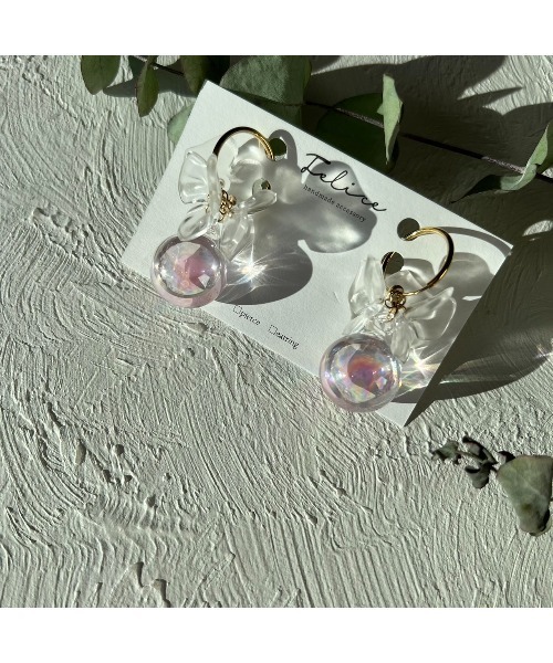 tone(トーン)の「【Felice】ビッグフラワーしゃぼん2WAY earring(MA)(イヤリング・レディース・ゴールド系その他/シルバー系その他・FREE)」の2枚目の写真