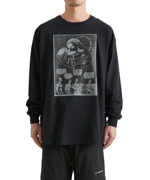 bonjour records(ボンジュールレコーズ)の「【bonjour records/ボンジュールレコード】Paradise Garage from Le Chant de La Machine Long Sleeve Tee パラダイスガレージ フロム ル・シャン・ドゥ・ラ・マシーヌ ロングスリーブTシャツ(Tシャツ/カットソー・メンズ・ブラック/ホワイト・M/L/XL)」の16枚目の写真