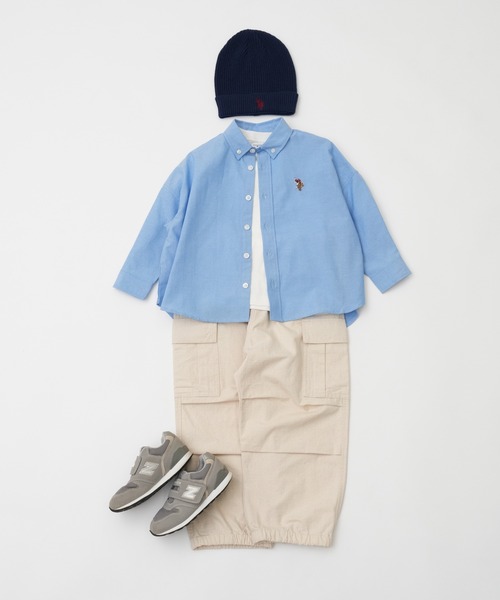 CIAOPANIC TYPY（チャオパニックティピー）の「【KIDS】リップストップカーゴスノーパンツ（カーゴパンツ・キッズ・レモンイエロー/カーキ/ホワイト・S/M/L/XL/XXL）」の12枚目の写真