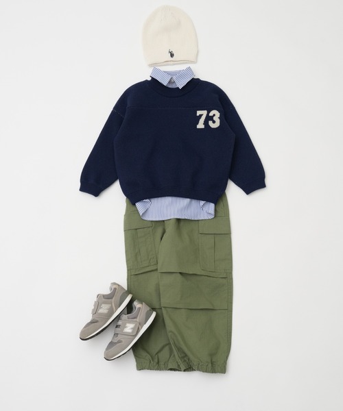 CIAOPANIC TYPY（チャオパニックティピー）の「【KIDS】リップストップカーゴスノーパンツ（カーゴパンツ・キッズ・レモンイエロー/カーキ/ホワイト・S/M/L/XL/XXL）」の5枚目の写真