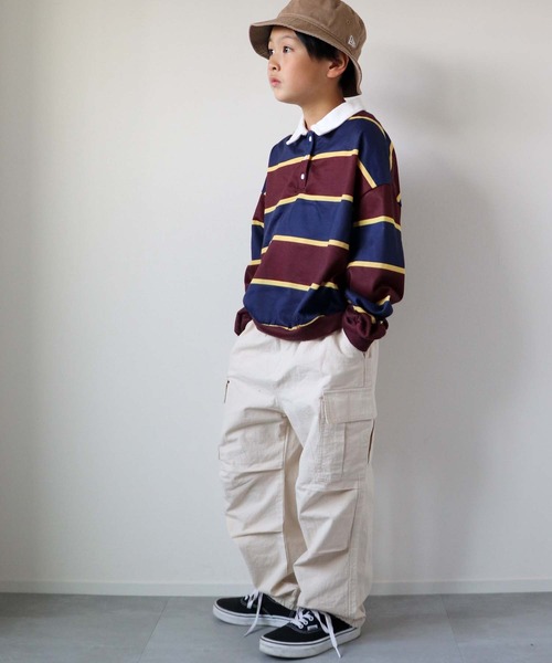 CIAOPANIC TYPY（チャオパニックティピー）の「【KIDS】リップストップカーゴスノーパンツ（カーゴパンツ・キッズ・レモンイエロー/カーキ/ホワイト・S/M/L/XL/XXL）」の16枚目の写真