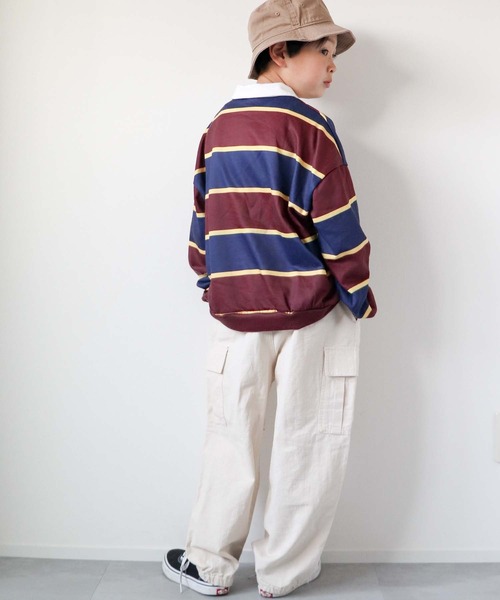 CIAOPANIC TYPY（チャオパニックティピー）の「【KIDS】リップストップカーゴスノーパンツ（カーゴパンツ・キッズ・レモンイエロー/カーキ/ホワイト・S/M/L/XL/XXL）」の17枚目の写真