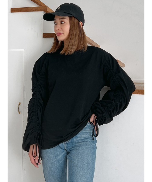 Vicente（ヴィセンテ）の「Squeeze cut tops（Tシャツ/カットソー・レディース・ブラック/ホワイト・FREE）」の17枚目の写真