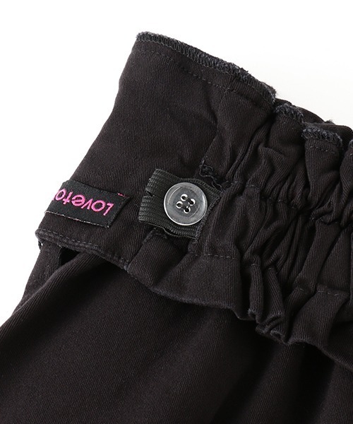 LOVETOXIC（ラブトキシック）の「ハイウェスト前釦ショートパンツ（その他パンツ・キッズ・ブラック/オフホワイト/ブルー・L/M/S/SS）」の8枚目の写真