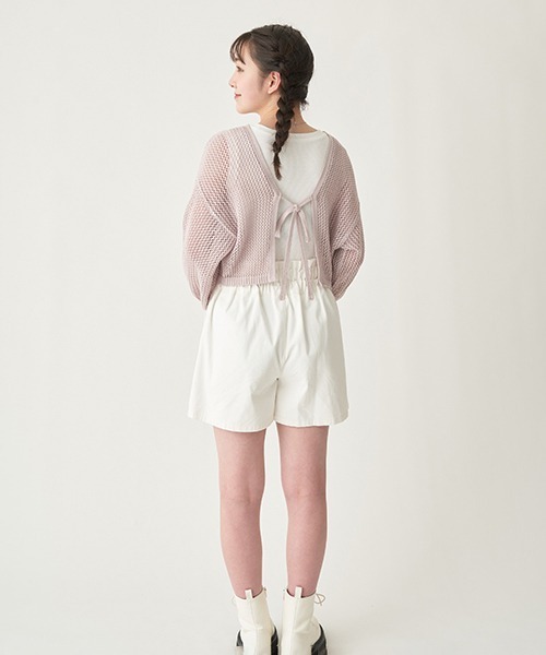 LOVETOXIC（ラブトキシック）の「ハイウェスト前釦ショートパンツ（その他パンツ・キッズ・ブラック/オフホワイト/ブルー・L/M/S/SS）」の14枚目の写真