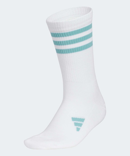 セール】クルー丈 スリーストライプ クッションソックス【adidas