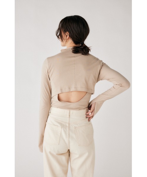 M_(エムアンダーバー)の「【M_】LOGO カットソー(Tシャツ/カットソー・レディース・グリーン/ブラック/ライトベージュ・2/1)」の3枚目の写真