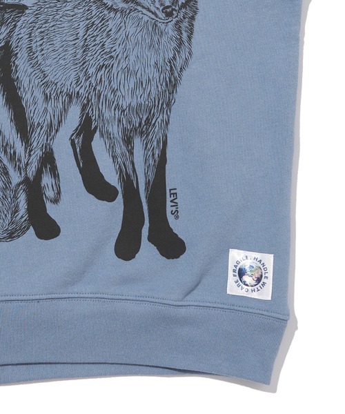 Levi's（リーバイス）の「リーバイス/Levi's グラフィック クルーネック スウェットシャツ ブルー ANIMAL WORLD（その他トップス・レディース・ブルー・S/M/XS）」の12枚目の写真