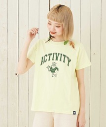 CUBE SUGAR（キューブシュガー）の「オーガニックコットンカレッジロゴプリントTシャツ（Tシャツ/カットソー）」