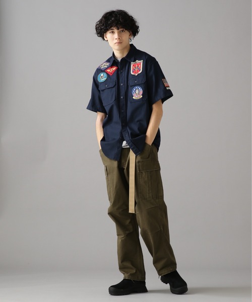 AVIREX（アヴィレックス）の「TOPGUN SHORT SLEEVE SHIRT / トップガン 半袖 シャツ / AVIREX / アヴィレックス（シャツ/ブラウス・メンズ・ホワイト/オリーブ/ネイビー/その他・MEDIUM/LARGE/X-LARGE/XX-LARGE）」の12枚目の写真