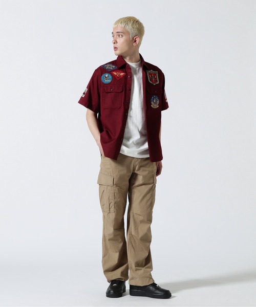 AVIREX（アヴィレックス）の「TOPGUN SHORT SLEEVE SHIRT / トップガン 半袖 シャツ / AVIREX / アヴィレックス（シャツ/ブラウス・メンズ・ホワイト/オリーブ/ネイビー/その他・MEDIUM/LARGE/X-LARGE/XX-LARGE）」の21枚目の写真