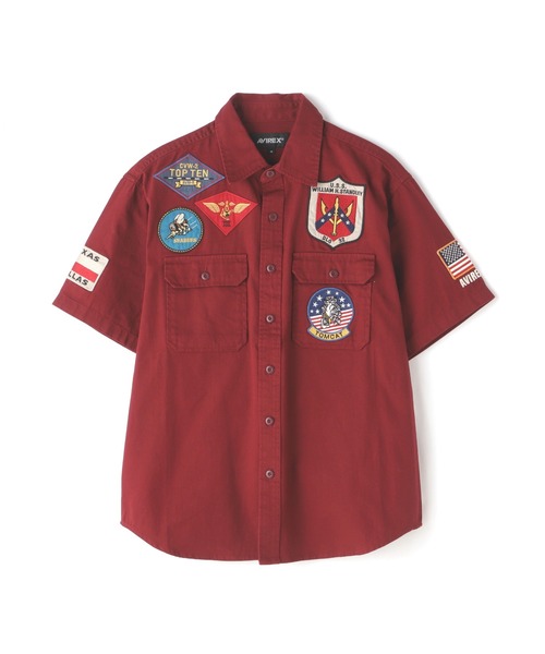 AVIREX（アヴィレックス）の「TOPGUN SHORT SLEEVE SHIRT / トップガン 半袖 シャツ / AVIREX / アヴィレックス（シャツ/ブラウス・メンズ・ホワイト/オリーブ/ネイビー/その他・MEDIUM/LARGE/X-LARGE/XX-LARGE）」の20枚目の写真