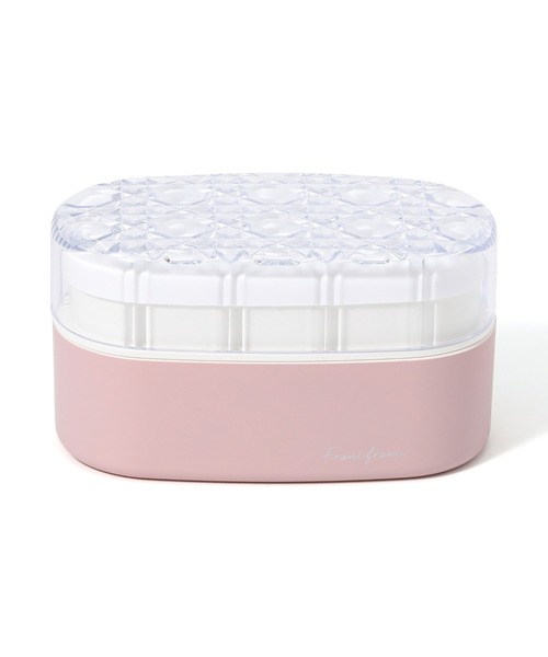 Francfranc(フランフラン)の「ジュエル ランチボックス ラウンド ピンク(お弁当箱・レディース・ピンク・FREE)」の3枚目の写真