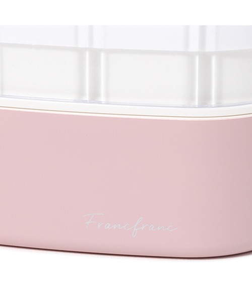 Francfranc(フランフラン)の「ジュエル ランチボックス ラウンド ピンク(お弁当箱・レディース・ピンク・FREE)」の4枚目の写真