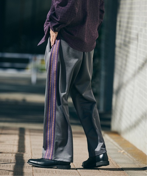 JOURNAL STANDARD(ジャーナルスタンダード)の「《追加》IKAT PATTERN トラックパンツ(その他パンツ・メンズ・ブルー系その他/ブラック/チャコールグレー・MEDIUM/LARGE)」の15枚目の写真