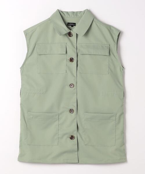 green label relaxing(グリーンレーベルリラクシング)の「TJ ユーティリティー ジレ 150cm-160cm(ベスト・キッズ・オフホワイト/オリーブ・M150/L160)」の9枚目の写真