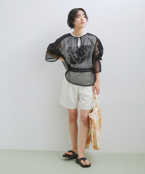 ADAM ET ROPE'（アダムエロペ）の「チェックプリントギャザー2WAYトート（トートバッグ・レディース・オレンジ系その他/イエロー系その他/ブルー系その他4/ピンク系その他2・FREE）」の21枚目の写真