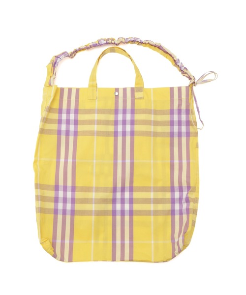 ADAM ET ROPE'（アダムエロペ）の「チェックプリントギャザー2WAYトート（トートバッグ・レディース・オレンジ系その他/イエロー系その他/ブルー系その他4/ピンク系その他2・FREE）」の14枚目の写真