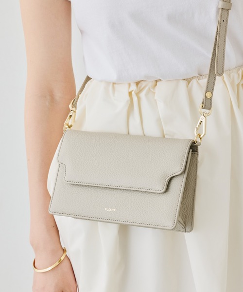 russet(ラシット)の「レザーミニショルダーバッグ(CE-1088)(ショルダーバッグ・レディース・アイボリー/ブラック/グレー系その他・FREE)」の6枚目の写真