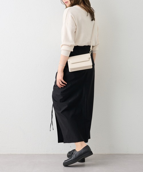 russet(ラシット)の「レザーミニショルダーバッグ(CE-1088)(ショルダーバッグ・レディース・アイボリー/ブラック/グレー系その他・FREE)」の10枚目の写真