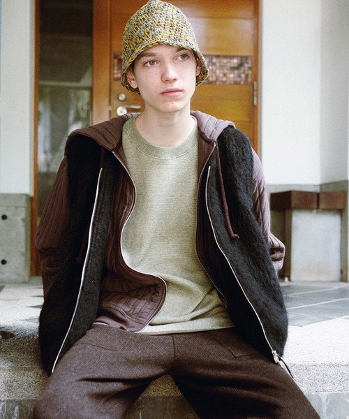 KIIT（キート）の「KIIT キート / L/SLEEVE CUT&SEWN ロングスリーブカットソー トレーナー / KIP-T99-004（Tシャツ/カットソー・メンズ・オリーブ/ミックスグレー/コーラルピンク・2/3/1）」の10枚目の写真