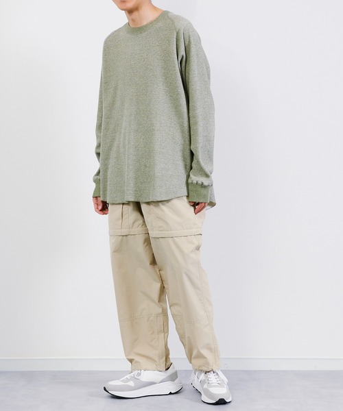 KIIT（キート）の「KIIT キート / L/SLEEVE CUT&SEWN ロングスリーブカットソー トレーナー / KIP-T99-004（Tシャツ/カットソー・メンズ・オリーブ/ミックスグレー/コーラルピンク・2/3/1）」の16枚目の写真