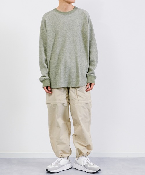 KIIT（キート）の「KIIT キート / L/SLEEVE CUT&SEWN ロングスリーブカットソー トレーナー / KIP-T99-004（Tシャツ/カットソー・メンズ・オリーブ/ミックスグレー/コーラルピンク・2/3/1）」の17枚目の写真