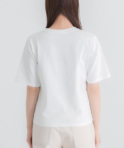 HEYUMM（ヘユム）の「グラフィックコンパクトTシャツ(5分袖)（Tシャツ/カットソー・レディース・その他1/その他2/その他3・ONE）」の14枚目の写真