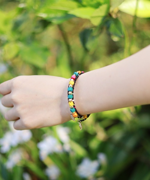 ARCHIVER(アーカイバ)の「【Al】【Natural Design】2WAY ブレスレット/アンクレット(ブレスレット・レディース・その他4/ターコイズブルー/ブラック系その他3/ホワイト系その他2/ブラック系その他2/ライトピンク/その他/ブラック/パープル/その他3/その他5/その他1/その他2/グリーン系その他2/グリーン系その他3/ホワイト系その他3/レッド系その他3/ライトグリーン/レッド/ピンク/ホワイト/レッド系その他2・FREE)」の7枚目の写真