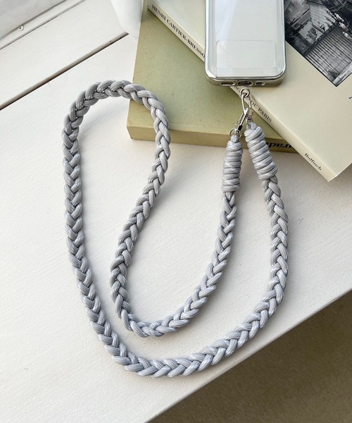 Me%（ミィパーセント）の「アミアミモバイルストラップ　903753（スマホグッズ・レディース・アイボリー/ブラック/ベージュ/ブラウン/グレー/ホワイト/ブラック系その他・FREE）」の5枚目の写真