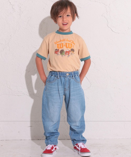 Ocean&Ground（オーシャン&グラウンド）の「ヴィンテージウォッシュタックデニムパンツ(80～140cm)（デニムパンツ・キッズ・ライトブルー/ダークブルー・80/90/95/100/110/120/130/140）」の12枚目の写真