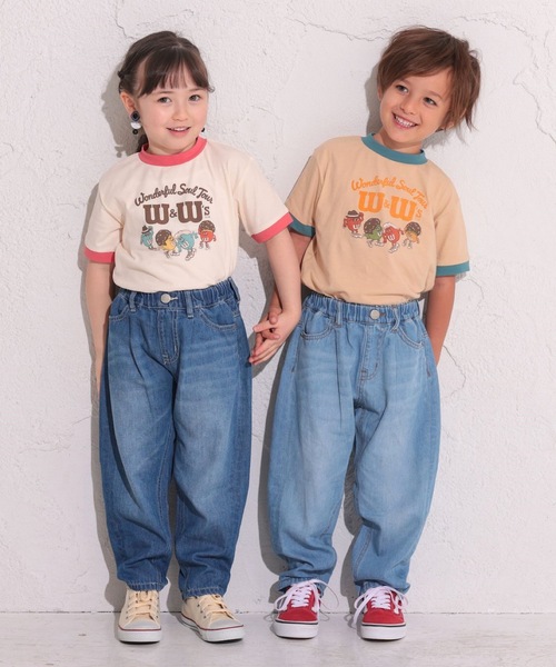 Ocean&Ground（オーシャン&グラウンド）の「ヴィンテージウォッシュタックデニムパンツ(80～140cm)（デニムパンツ・キッズ・ライトブルー/ダークブルー・80/90/95/100/110/120/130/140）」の10枚目の写真