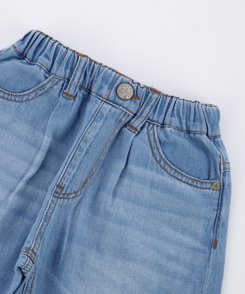 Ocean&Ground（オーシャン&グラウンド）の「ヴィンテージウォッシュタックデニムパンツ(80～140cm)（デニムパンツ・キッズ・ライトブルー/ダークブルー・80/90/95/100/110/120/130/140）」の8枚目の写真