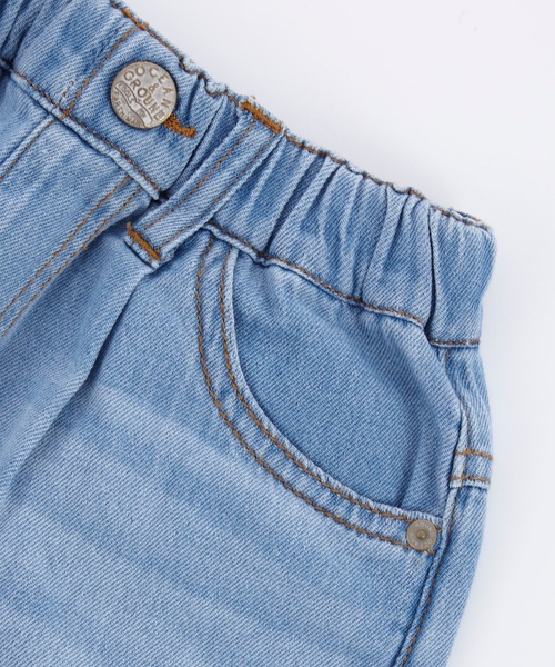 Ocean&Ground（オーシャン&グラウンド）の「ヴィンテージウォッシュタックデニムパンツ(80～140cm)（デニムパンツ・キッズ・ライトブルー/ダークブルー・80/90/95/100/110/120/130/140）」の7枚目の写真