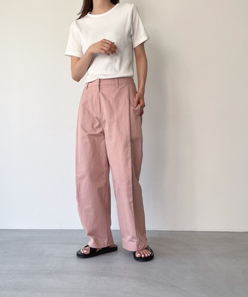 CANAL JEAN（キャナルジーン）の「El mar(エルマール) クルーネックリブ半袖Tシャツ（Tシャツ/カットソー・レディース・ブラック/イエロー/ホワイト・ONE SIZE）」の7枚目の写真