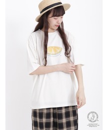 Samansa Mos2 | 【PETER RABBIT×SamansaMos2】ﾊﾟｲ柄Tｼｬﾂ(Tシャツ/カットソー)